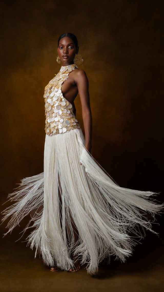 Kilentar Rike Fringe Maxi Dress